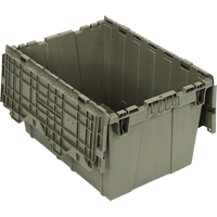 Conteneur &agrave; couvercle attach&eacute;, 12,75" x 19,25" x 15,25", Vert Distribution Jean Lapalme