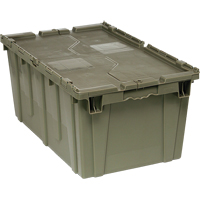 Boîte de transfert avec couvercle, 12,5" x 16,5625" x 27,3125", Gris Distribution Jean Lapalme