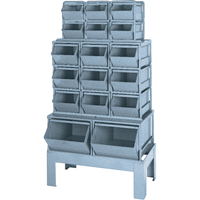 Pre-Engineered Bin Combination, 1000 lbs. Cap., 33-1/2" W x 19 1/2" D x 54-1/4" H, Blue Distribution Jean Lapalme