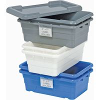 Bacs empilables en crois&eacute;, 16" la x  p x 8,5" h, Blanc Distribution Jean Lapalme