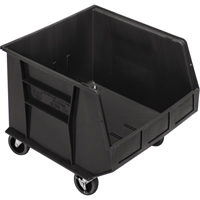 Bac mobile, 14" ha x 16-1/2" la x 18" p, Capacit&eacute; de 75 lb, Noir Distribution Jean Lapalme