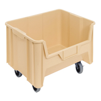 Bac g&eacute;ant mobile empilable, 12-7/16" ha x 19-7/8" la x 15-1/4" p, Capacit&eacute; de 250 lb, Ivoire Distribution Jean Lapalme