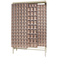 Syst&egrave;me de stockage &agrave; glissi&egrave;re &agrave; bacs basculants autonome, 48" la x 18" p x 77" h, 303 tiroirs Distribution Jean Lapalme