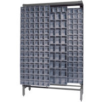 Syst&egrave;me de stockage &agrave; glissi&egrave;re &agrave; bacs basculants autonome, 48" la x 18" p x 77" h, 303 tiroirs Distribution Jean Lapalme