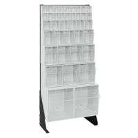 Tip-Out Bins Stand, 23-5/8" W x 8" D x 52" H, 38 Drawers Distribution Jean Lapalme