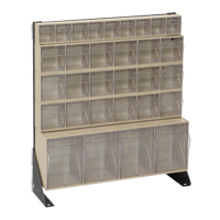 Tip-Out Bins Stand, 23-5/8" W x 8" D x 28" H, 31 Drawers Distribution Jean Lapalme
