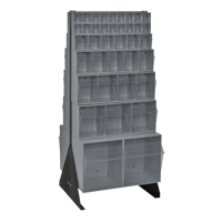 Tip-Out Bins Stand, 23-5/8" W x 16" D x 52" H, 76 Drawers Distribution Jean Lapalme