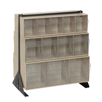 Tip-Out Bins Stand, 23-5/8" W x 16" D x 28" H, 24 Drawers Distribution Jean Lapalme