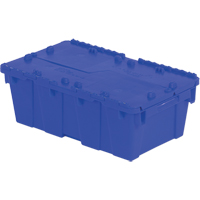 Flipak&reg; Polyethylene Plastic (PE) Distribution Containers, 19.7" x 11.8" x 7.3", Blue Distribution Jean Lapalme