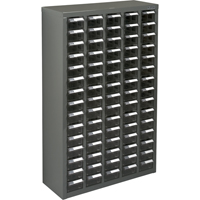 Casiers pour pi&egrave;ces KPC-600, Acier galvanis&eacute;, 75 tiroirs, 23-1/10" x 8-7/10" x 36-9/10", Gris Distribution Jean Lapalme