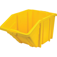 Bac g&eacute;ant en plastique, 15-1/2" la x 13" H x 25" p, Jaune, Capacit&eacute; 200 lb Distribution Jean Lapalme