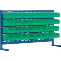 Rayonnage &agrave; persienne avec bacs, 32 bacs, 36" la x 8-1/4" p x 22" h Distribution Jean Lapalme