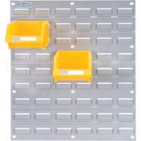 Panneau perfor&eacute; en m&eacute;tal pour bacs, 16 bacs, 18" la x 1/8" p x 19" h Distribution Jean Lapalme