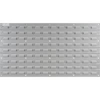 Panneau perfor&eacute; en m&eacute;tal pour bacs, 32 bacs, 36" la x 1/8" p x 19" h Distribution Jean Lapalme