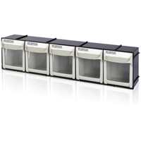 Heavy-Duty Tilt Bin, 23-1/2" W x 4" D x 5-7/8" H, 5 Drawers Distribution Jean Lapalme