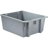 Stack & Nest Palletote Box, 10" x 19.5" x 23.5", Grey Distribution Jean Lapalme
