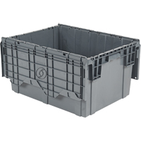Flipak&reg; Polyethylene Plastic (PE) Distribution Containers, 39" x 14" x 13", Grey Distribution Jean Lapalme