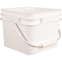 Seau carr&eacute;, Plastique, 2,1 gal. Distribution Jean Lapalme
