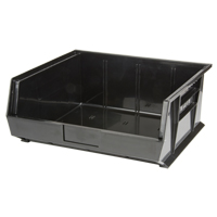 Stack & Hang Bin, 16-1/2" W x 7" H x 14-3/4" D, Black Distribution Jean Lapalme