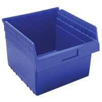Store-Max Shelf Bins, 11-1/8" W x 8" H x 11-5/8" D, Blue, 44 lbs. Capacity Distribution Jean Lapalme