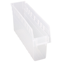 Bacs pour &eacute;tag&egrave;re Store-Max, 4-3/8" la x 8" H x 17-7/8" p, Transparent, Capacit&eacute; 56 lb Distribution Jean Lapalme