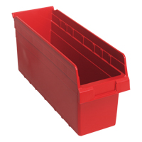 Bacs pour &eacute;tag&egrave;re Store-Max, 6-5/8" la x 8" H x 17-7/8" p, Rouge, Capacit&eacute; 56 lb Distribution Jean Lapalme