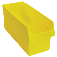 Store-Max Shelf Bins, 8-3/8" W x 8" H x 17-7/8" D, Yellow, 56 lbs. Capacity Distribution Jean Lapalme