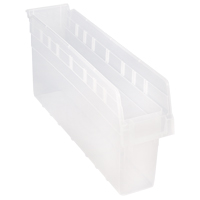 Bacs pour &eacute;tag&egrave;re Store-Max, 4-3/8" la x 8" H x 23-5/8" p, Transparent, Capacit&eacute; 68 lb Distribution Jean Lapalme