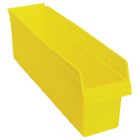 Store-Max Shelf Bins, 6-5/8" W x 8" H x 23-5/8" D, Yellow, 68 lbs. Capacity Distribution Jean Lapalme