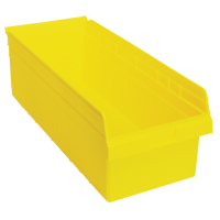 Store-Max Shelf Bins, 11-1/8" W x 8" H x 23-5/8" D, Yellow, 68 lbs. Capacity Distribution Jean Lapalme
