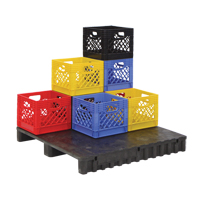 Caisse en plastique pour produits laitiers Distribution Jean Lapalme