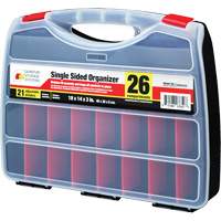 Plastic Compartment Box, 14" W x 18" D x 3" H, 26 Compartments Distribution Jean Lapalme