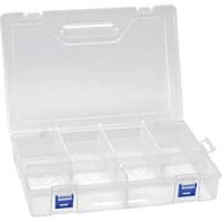 Plastic Compartment Box, 7.75" W x 11.75" D x 2.2" H, 10 Compartments Distribution Jean Lapalme