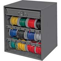 Armoire d'entreposage pour fil et borne, Acier, 1 tiroirs, 15-9/16" x 11-7/8" x 16-3/8", Gris Distribution Jean Lapalme