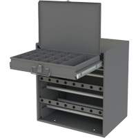 Armoire d'entreposage pour fil et borne, Acier, 1 tiroirs, 15-9/16" x 11-7/8" x 16-3/8", Gris Distribution Jean Lapalme