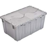 FP243C FliPak Nestable Tote, 26.9" x 16.9" x 12.1", Grey Distribution Jean Lapalme