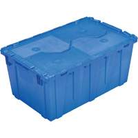 FP243C FliPak Nestable Tote, 26.9" x 16.9" x 12.1", Blue Distribution Jean Lapalme