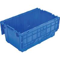 FP243C FliPak Nestable Tote, 26.9" x 16.9" x 12.1", Blue Distribution Jean Lapalme