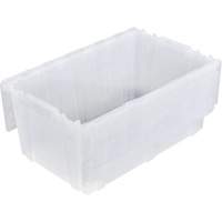 FP243C FliPak Nestable Tote, 26.9" x 16.9" x 12.1", Clear Distribution Jean Lapalme
