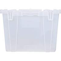 FP243C FliPak Nestable Tote, 26.9" x 16.9" x 12.1", Clear Distribution Jean Lapalme