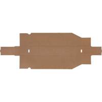 Boîtes profondes en carton ondul&eacute;, 1-7/8" la x 17-1/8" p x 4-1/2" h, Beige Distribution Jean Lapalme