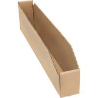 Boîtes profondes en carton ondul&eacute;, 2-7/8" la x 17-1/4" p x 4-1/2" h, Beige Distribution Jean Lapalme