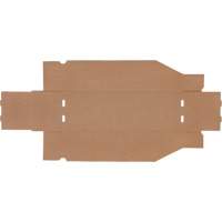 Boîtes profondes en carton ondul&eacute;, 5-3/4" la x 17-1/4" p x 4-1/2" h, Beige Distribution Jean Lapalme