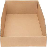 Boîtes profondes en carton ondul&eacute;, 9-3/4" la x 17-1/4" p x 4-1/2" h, Beige Distribution Jean Lapalme