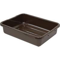 All-Purpose Ribbed-Bottom Storage Tub, 5" H x 15" D x 21" L, Plastic, Brown Distribution Jean Lapalme