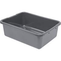 All-Purpose Ribbed-Bottom Storage Tub, 7" H x 15" D x 21" L, Plastic, Grey Distribution Jean Lapalme