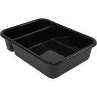 All-Purpose Compartmentalized Storage Tub, 7" H x 15" D x 20" L, Plastic, Black Distribution Jean Lapalme