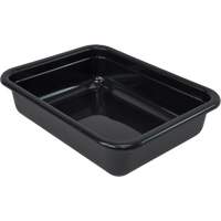All-Purpose Flat-Bottom Storage Tub, 5" H x 17" D x 22" L, Plastic, Black Distribution Jean Lapalme