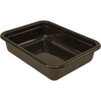 All-Purpose Flat-Bottom Storage Tub, 5" H x 17" D x 22" L, Plastic, Grey Distribution Jean Lapalme