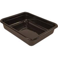 All-Purpose Flat-Bottom Storage Tub, 5" H x 15" D x 20" L, Plastic, Brown Distribution Jean Lapalme